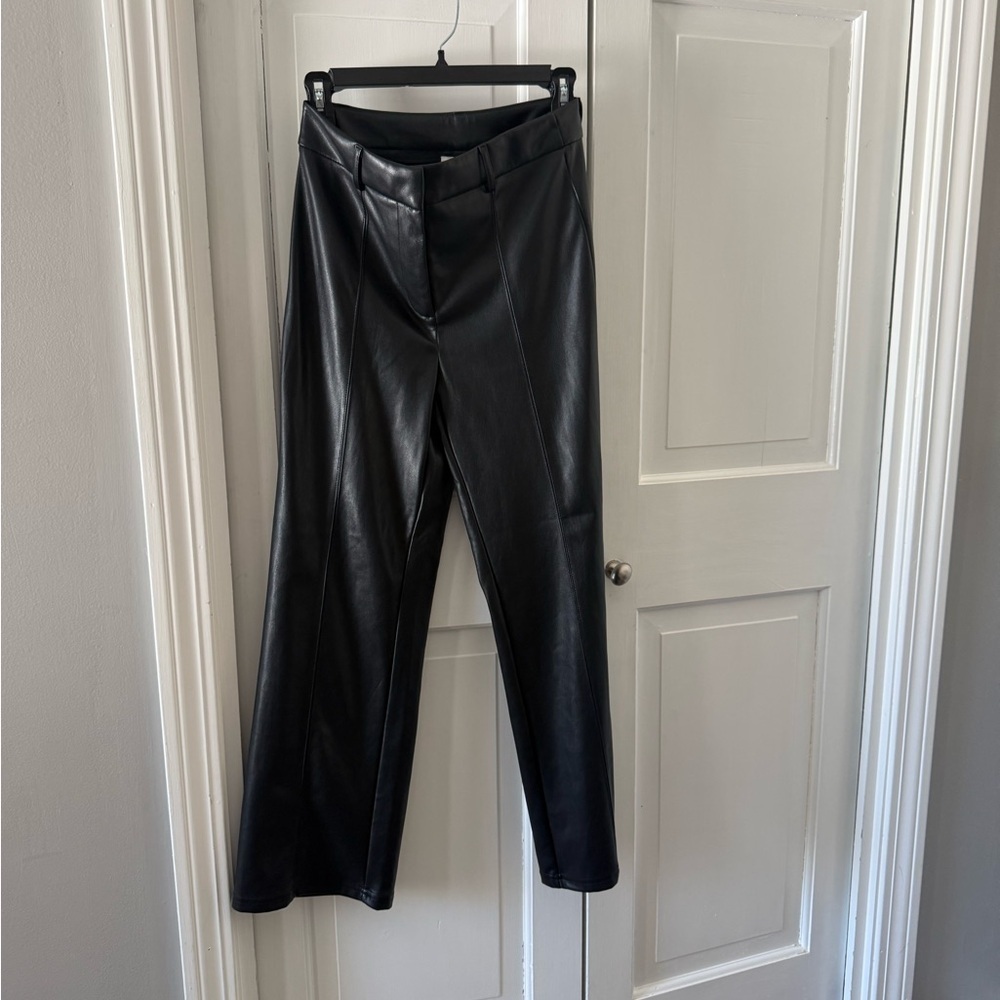 Avec Les Filles Black Vegan Faux Leather Pants Nordstroms